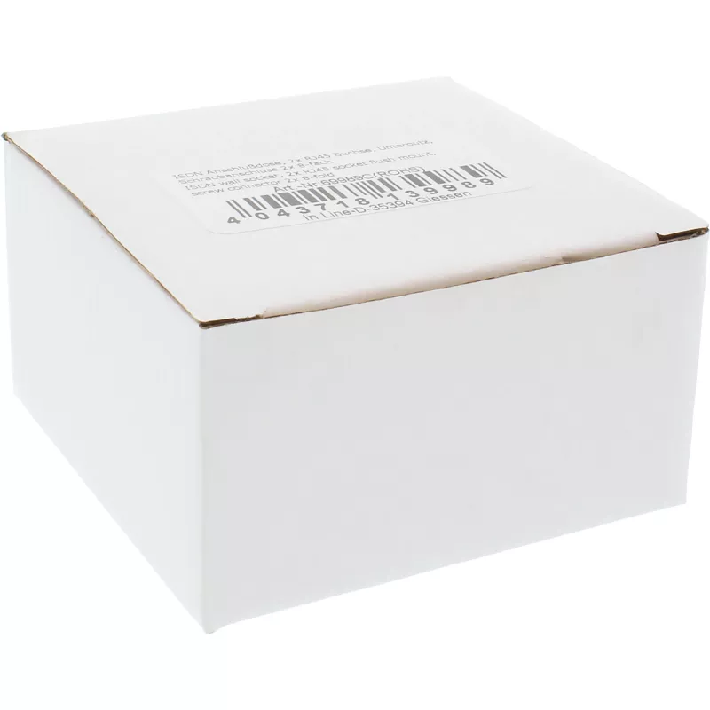 InLine Επιτοίχια πλάκα ISDN 2x RJ45 υποδοχή θηλυκή 2x 8 port 69989C