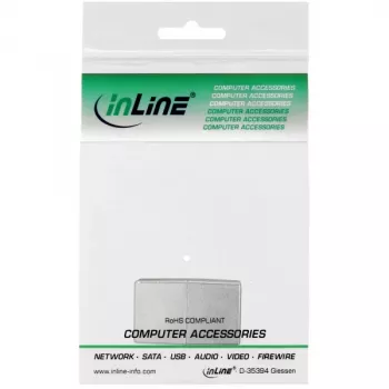 InLine Ζεύκτης καλωδίου patch Cat.5e 2x RJ45 υποδοχή θηλυκή θωρακισμένος ευθύς