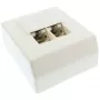 InLine Πρίζα δικτύου Cat.5e 2x RJ45 επιτοίχια λευκό RAL9010