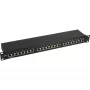 InLine Patch Panel 19 ίντσες Cat.5e 24 Port 1U μαύρο RAL9005
