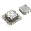 InLine Πρίζα σύνδεσης Cat.6 2x RJ45 υποδοχή θηλυκή RAL9010 λευκό οριζόντια
