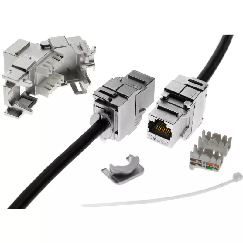InLine RJ45 Keystone Jack Snap-In μονάδα Cat.6a 76201A
