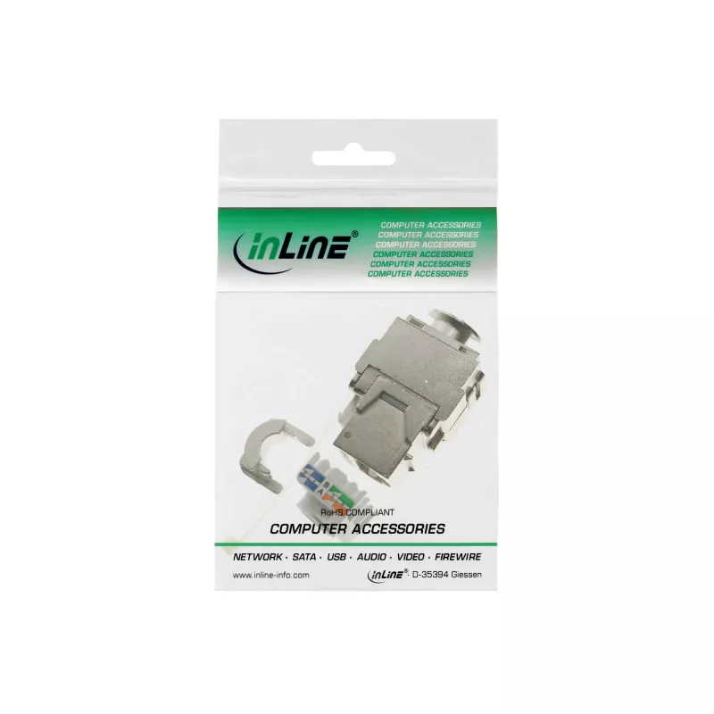 InLine RJ45 Keystone Jack Snap-In μονάδα Cat.6a 76201A