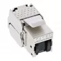 InLine RJ45 Keystone Jack Snap-In μονάδα Cat.6a, με καπάκι προστασίας σκόνης μαύρο