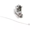InLine RJ45 Keystone Jack Snap-In μονάδα Cat.6a, με καπάκι προστασίας σκόνης μαύρο