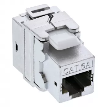 InLine Premium RJ45 Keystone Jack Snap-In μονάδα Cat.6a, με καπάκι προστασίας σκόνης