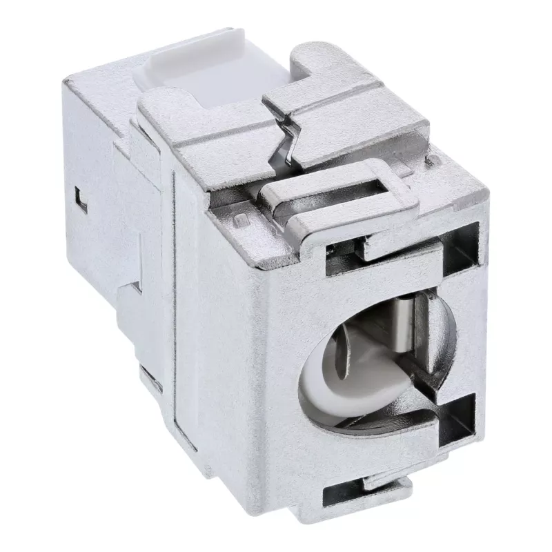 InLine Premium RJ45 Keystone Jack Snap-In μονάδα Cat.6a, με καπάκι προστασίας σκόνης