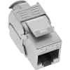 InLine RJ45 Keystone Jack Snap-In μονάδα Cat.8.1 επίπεδη μεταλλική 1 τεμ.