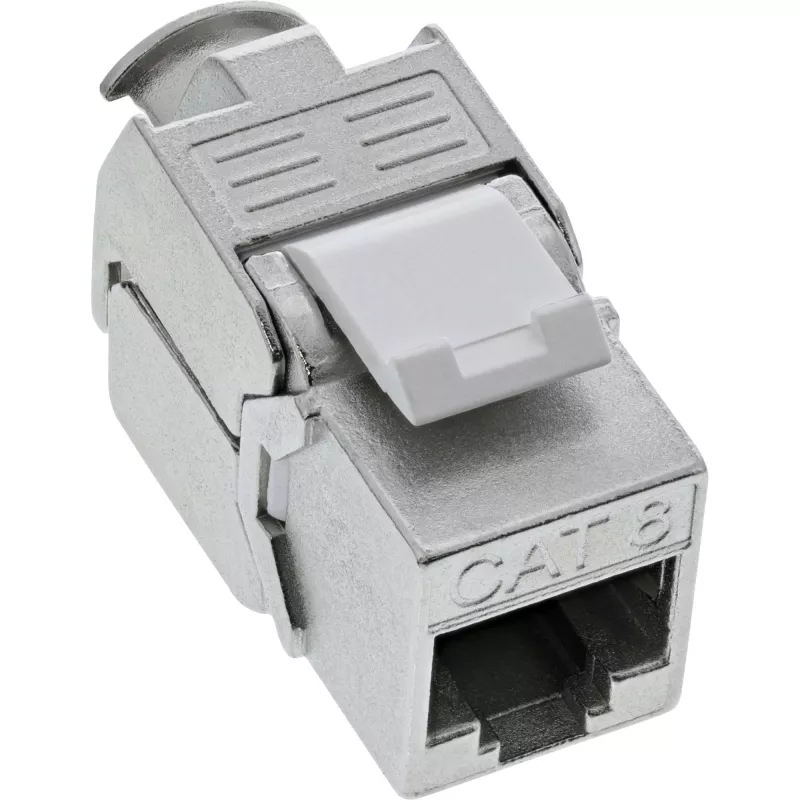 InLine RJ45 Keystone Jack Snap-In μονάδα Cat.8.1 επίπεδη μεταλλική 1 τεμ.