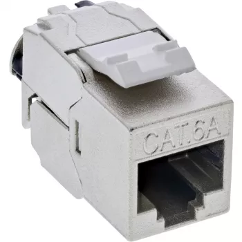 InLine Keystone RJ45 Jack λεπτό, SNAP-In, Cat.6A, ενσωματωμένος δεσμός καλωδίου