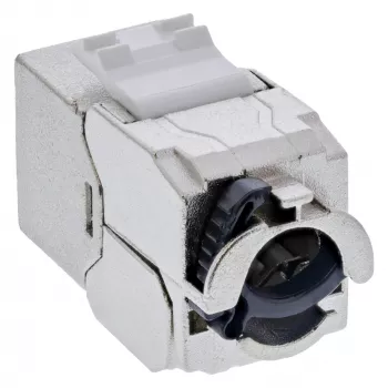 InLine Keystone RJ45 υποδοχή θηλυκή λεπτή, SNAP-In, Cat.8.1, ενσωματωμένος δεσμός καλωδίου