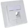 InLine Σετ πλαισίου για 2x RJ45 Keystone SNAP-In, λευκό RAL9010