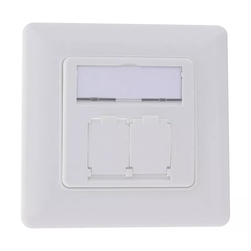 InLine Σετ πλαισίου για 2x RJ45 Keystone SNAP-In, λευκό RAL9010