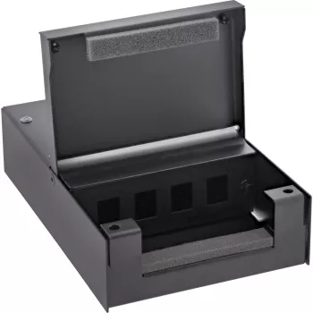 InLine Surface Mount Box για Keystone 4x RJ45 μαύρο 76202X