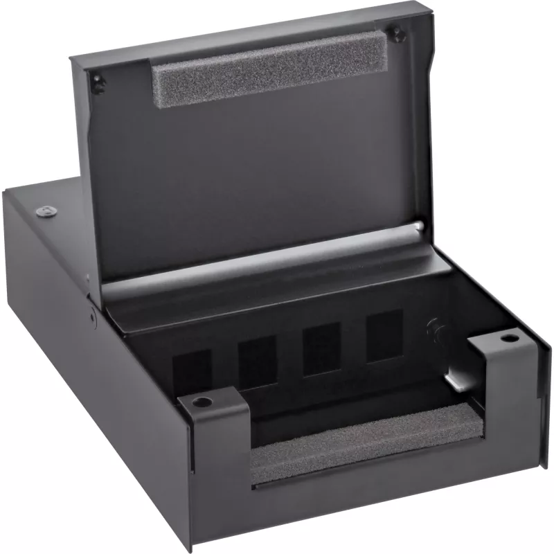 InLine Surface Mount Box για Keystone 4x RJ45 μαύρο 76202X
