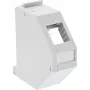 InLine Βάση Keystone για ράγα DIN, 1-Port, ανοιχτό γκρι