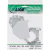 InLine Keystone SNAP-In βάση μονάδας Keystone οπτικής ίνας, 1-Port για ράγα DIN