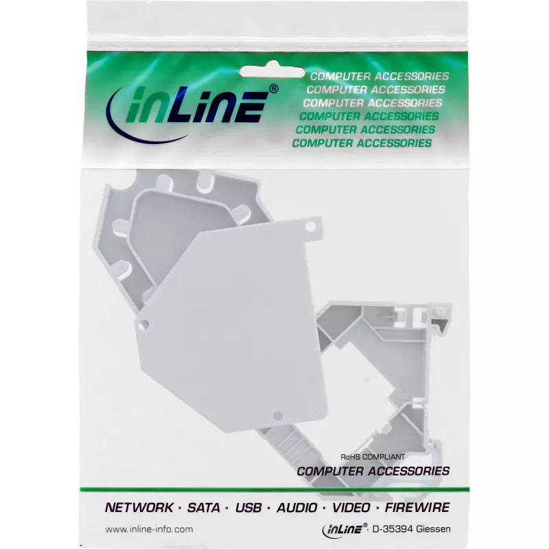 InLine Keystone SNAP-In βάση μονάδας Keystone οπτικής ίνας, 1-Port για ράγα DIN