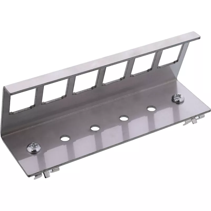 InLine 76203G Μεταλλική βάση τοποθέτησης Keystone Snap-In ράγας DIN, 6-Port