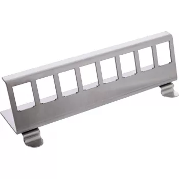 InLine 76203H Μεταλλικό Keystone κλιπ στερέωσης για τοποθέτηση σε ράγα DIN, 8-Port