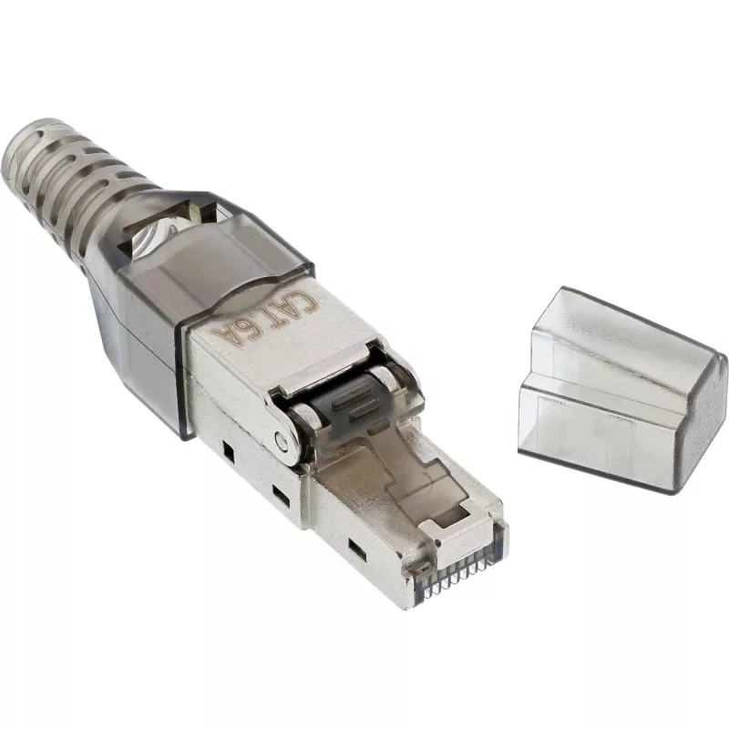 InLine Βύσμα RJ45 Cat.6A 500MHz τερματιζόμενο επιτόπου θωρακισμένο 76204A
