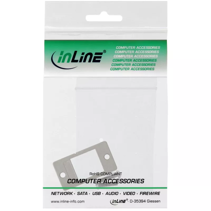 InLine Keystone SNAP-In θήκη μονάδας, μεμονωμένη, μεταλλική, για επίπεδες επιφάνειες