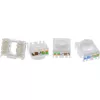 InLine Keystone υποδοχή RJ45, θωρακισμένη, Cat.6A, γκρι συσκευασία 8 τεμ.