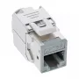 InLine Keystone υποδοχή RJ45, θωρακισμένη, Cat.6A, γκρι συσκευασία 8 τεμ.