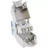 InLine Keystone υποδοχή RJ45, θωρακισμένη, Cat.6A, μπλε συσκευασία 8 τεμ.