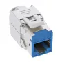 InLine Keystone υποδοχή RJ45, θωρακισμένη, Cat.6A, μπλε συσκευασία 8 τεμ.