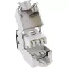 InLine Keystone υποδοχή RJ45, θωρακισμένη, Cat.6A, μαύρη, συσκευασία 8 τεμ.
