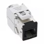 InLine Keystone υποδοχή RJ45, θωρακισμένη, Cat.6A, μαύρη, συσκευασία 8 τεμ.