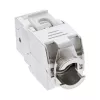 InLine Keystone υποδοχή RJ45, θωρακισμένη, Cat.6A, λευκή, συσκευασία 8 τεμ.