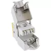InLine Keystone υποδοχή RJ45, θωρακισμένη, Cat.6A, κίτρινη, συσκευασία 8 τεμ.