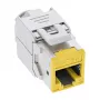 InLine Keystone υποδοχή RJ45, θωρακισμένη, Cat.6A, κίτρινη, συσκευασία 8 τεμ.
