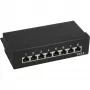 InLine Patch Panel Cat.6 8 Port Desktop μαύρο RAL9005