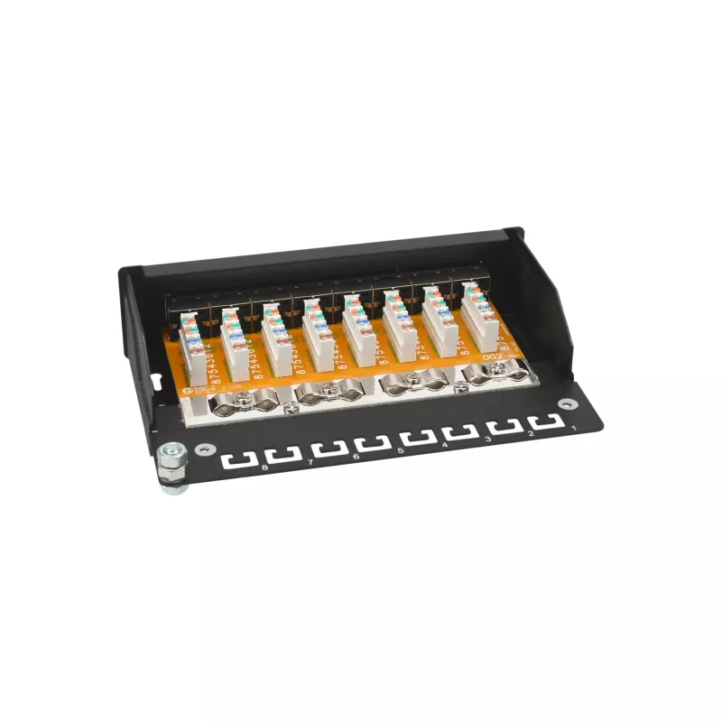 InLine Patch Panel Cat.6 8 Port Desktop μαύρο RAL9005