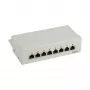 InLine Patch Panel Cat.6 8 Port για Desktop γκρι RAL7035