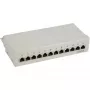 InLine Patch Panel Cat.6 12 Port τοποθέτηση σε γραφείο/τοίχο ανοιχτό γκρι RAL7035