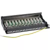 InLine Patch Panel Cat.6 12 Ports τοποθέτηση σε τραπέζι/τοίχο μαύρο RAL9005