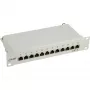 InLine 10 ιντσών Cat.6 Patchpanel 12 Ports 1U ανοιχτό γκρι RAL7035