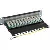 InLine Patch Panel 10 ιντσών Cat.6 12 Port 1U μαύρο RAL9005