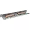 InLine Patch Panel Cat.6 16 Port 19 ιντσών 1HE ανοιχτό γκρι RAL7035