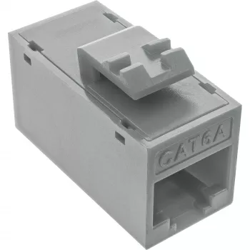InLine Keystone υποδοχή RJ45, μη θωρακισμένη, Cat.6A, συσκευασία 8 τεμ., γκρι
