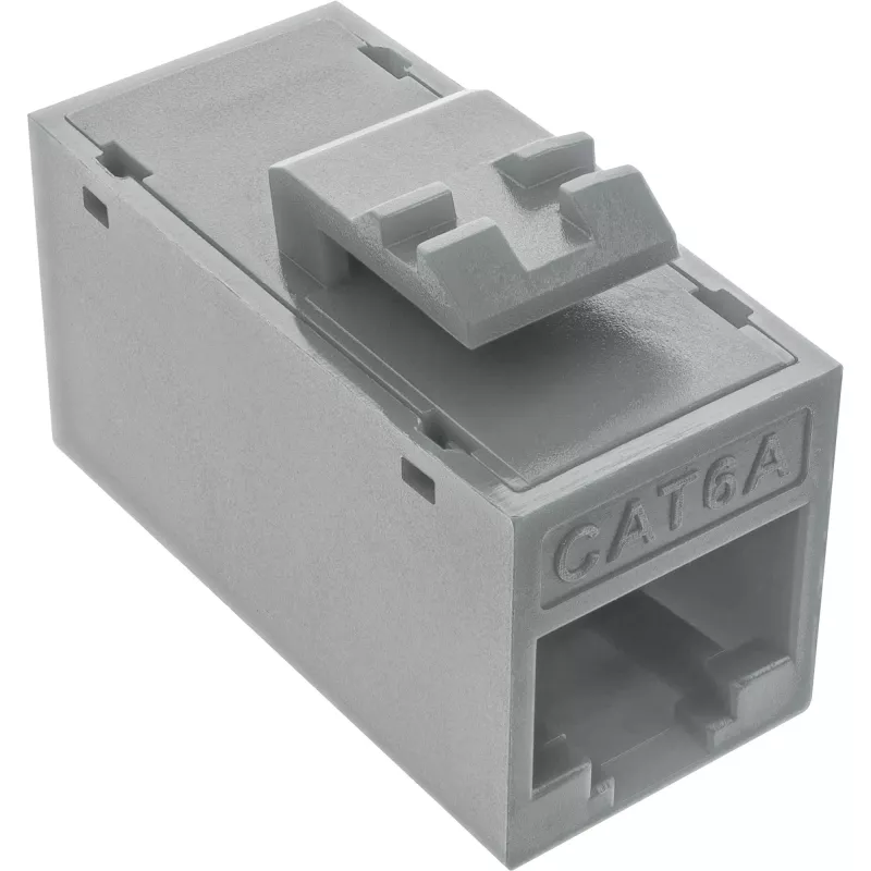 InLine Keystone υποδοχή RJ45, μη θωρακισμένη, Cat.6A, συσκευασία 8 τεμ., γκρι