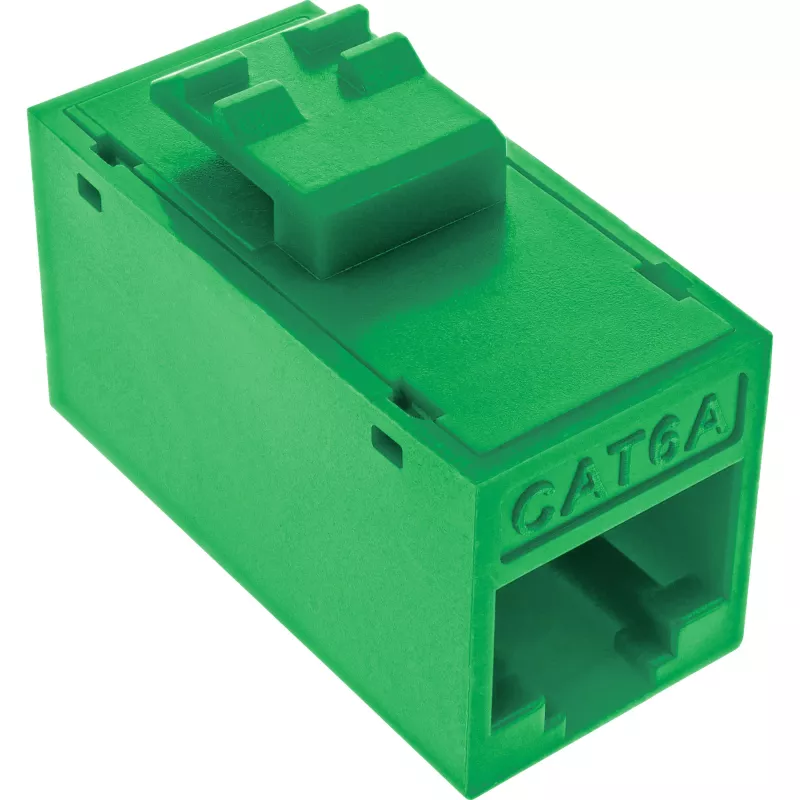 InLine Keystone υποδοχή RJ45, μη θωρακισμένη, Cat.6A, συσκευασία 8 τεμ., πράσινη
