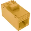InLine Keystone υποδοχή RJ45, μη θωρακισμένη, Cat.6A, συσκευασία 8 τεμ., κίτρινη