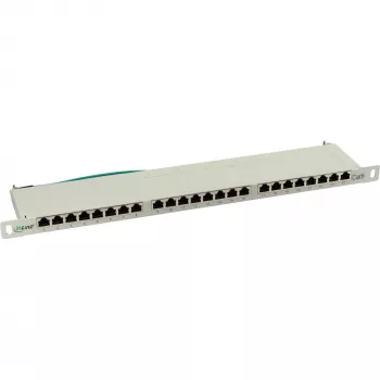 InLine Patchpanel Cat.6 24 Port 19 ιντσών 0,5 HE ανοιχτό γκρι RAL7035