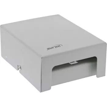 InLine Desktop-Konsolidierungspunkt-Box 4x Keystone RJ45, μεταλλικό, RAL7035