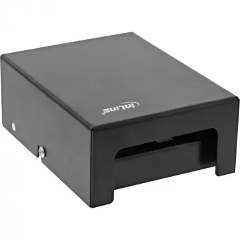 InLine Desktop-Konsolidierungspunktbox 4x Keystone RJ45, μεταλλικό, μαύρο RAL9005